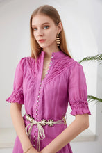 Load image into Gallery viewer, GDS - Colette Linen Dress - Violet
