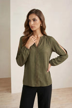 Load image into Gallery viewer, GDS - Viviana Blouse - Khaki
