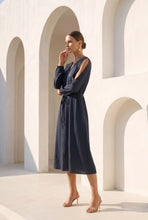 Load image into Gallery viewer, GDS - Viviana Long Dress - Navy
