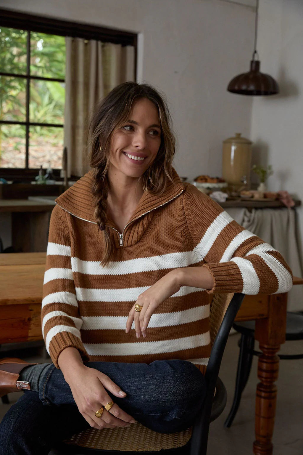 Goondiwindi - Stripe Chunky Jumper
