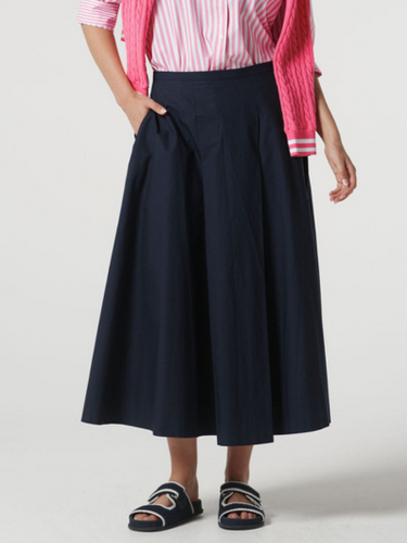 Goondiwindi - A Line Maxi Skirt - Dark Navy