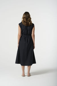 Goondiwindi - Sleeveless Shirt Dress - Dark Navy