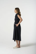 Load image into Gallery viewer, Goondiwindi - Sleeveless Shirt Dress - Dark Navy
