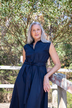 Load image into Gallery viewer, Goondiwindi - Sleeveless Shirt Dress - Dark Navy
