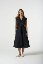 Load image into Gallery viewer, Goondiwindi - Sleeveless Shirt Dress - Dark Navy

