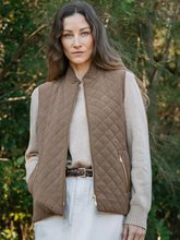 Load image into Gallery viewer, Goondiwindi - Longline Quilted Vest - Fudge
