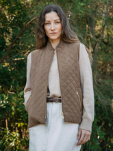 Load image into Gallery viewer, Goondiwindi - Longline Quilted Vest - Fudge
