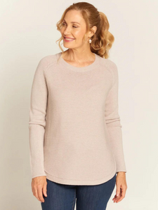 Goondiwindi - Merino Raglan Jumper - Cobweb
