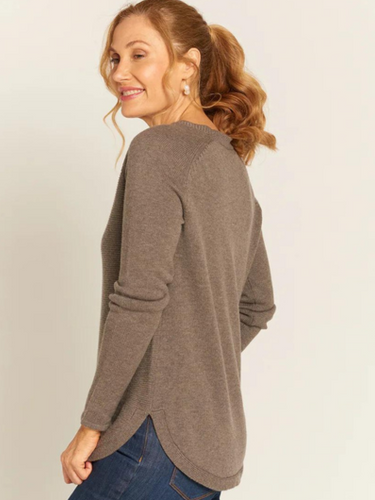 Goondiwindi - Merino Raglan Jumper - Squirrel