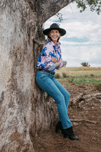 Load image into Gallery viewer, Goondiwindi - Oversized Print Shirt - Stallion Night
