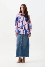 Load image into Gallery viewer, Goondiwindi - Oversized Print Shirt - Stallion Night
