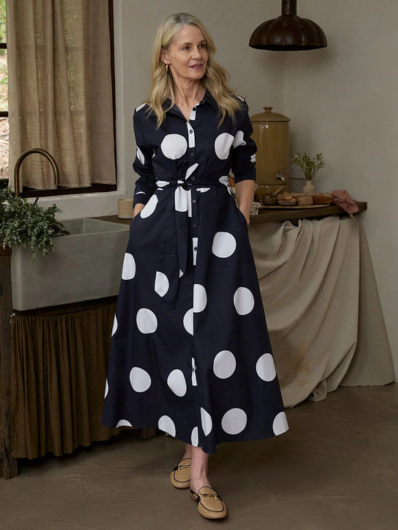 Goondiwindi - Spot Dress With Belt