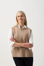 Load image into Gallery viewer, Goondiwindi - Vest With Side Slits - Oatmeal

