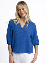 Load image into Gallery viewer, Humidity - Nixie Blouse - Royal Blue
