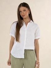 Load image into Gallery viewer, Humidity - Hustle Linen Shirt - White
