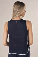 Load image into Gallery viewer, Humidity - Lugano Top - Navy/White
