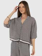 Load image into Gallery viewer, Humidity - Hexi Shirt - Black/Cream
