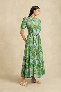 Hannah Artwear - Oceanus Dress - Bloom Jungle Green