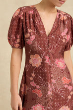 Load image into Gallery viewer, Hannah Artwear - Olivia Dress Hannah - Bloom Burgundy
