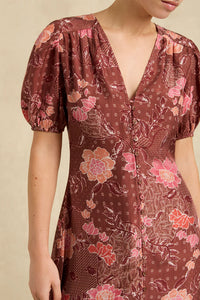 Hannah Artwear - Olivia Dress Hannah - Bloom Burgundy