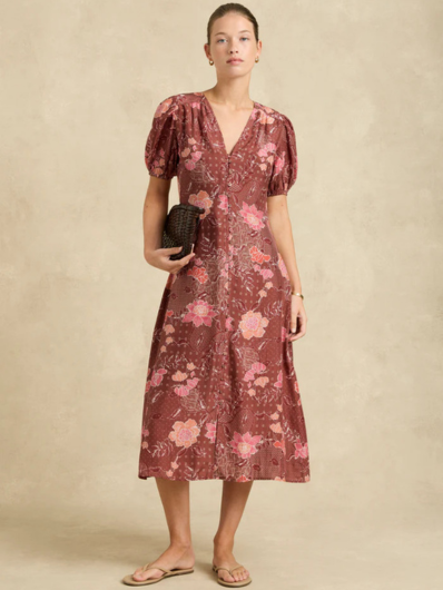 Hannah Artwear - Olivia Dress Hannah - Bloom Burgundy