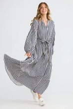 Load image into Gallery viewer, Holiday Trading &amp; Co - Marla Dress - Navy White Stripe
