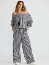 Load image into Gallery viewer, Holiday Trading &amp; Co - Marla Pant - Navy White Stripe
