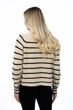 Load image into Gallery viewer, Humidity - Sorrento Striped Jumper - Stone/Black
