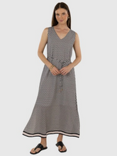 Load image into Gallery viewer, Humidity - Hexi Maxi Dress - Black/Cream
