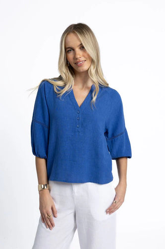 Humidity - Nixie Blouse - Royal Blue