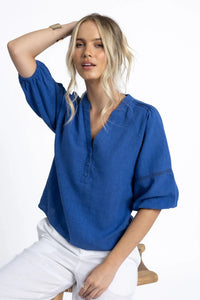 Humidity - Nixie Blouse - Royal Blue