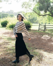 Load image into Gallery viewer, Humidity - Sorrento Striped Jumper - Stone/Black
