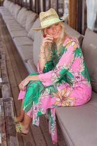 Place Du Soleil - Birds Long Dress