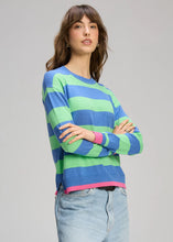 Load image into Gallery viewer, Zaket &amp; Plover - Stripe Clash Knit - Blueberry

