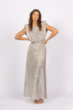 Load image into Gallery viewer, Joey The Label - Venus Sequin Dress - Silver

