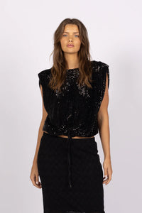 Joey The Label - Venus Sequin Top 