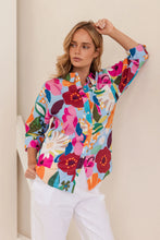 Load image into Gallery viewer, Kaleido - Linen Shirt - Bloom Burst
