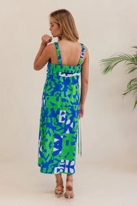Kaleido - Tie Dress - Puzzle Print