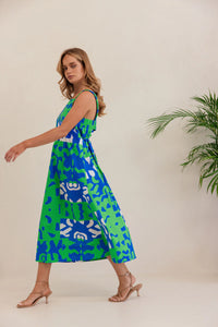 Kaleido - Tie Dress - Puzzle Print