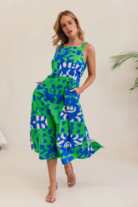 Kaleido - Tie Dress - Puzzle Print