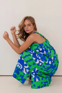 Kaleido - Tie Dress - Puzzle Print