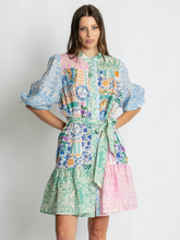 Load image into Gallery viewer, Kachel - Riley Short Sleeve Mini Dress
