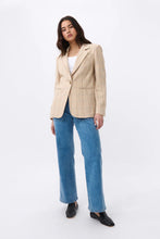 Load image into Gallery viewer, Kireina - Addison Blazer - Cream Check
