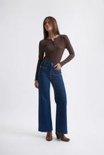 Load image into Gallery viewer, Kireina - Harper Leather Pocket Jean - Palisade Blue
