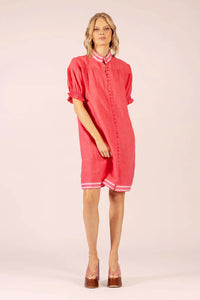 Lola - July Linen Midi - Watermelon