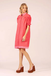 Lola - July Linen Midi - Watermelon