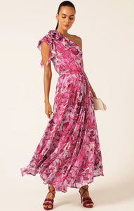 Sacha Drake - High Stakes Maxi Dress - Raspberry Mauve Floral