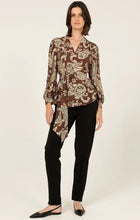 Load image into Gallery viewer, Sacha Drake - Alexia Blouse - Cocoa Cream Paisley
