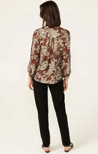 Load image into Gallery viewer, Sacha Drake - Alexia Blouse - Cocoa Cream Paisley

