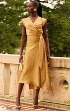 Load image into Gallery viewer, Sacha Drake - Crown Wrap Dress in Gold
